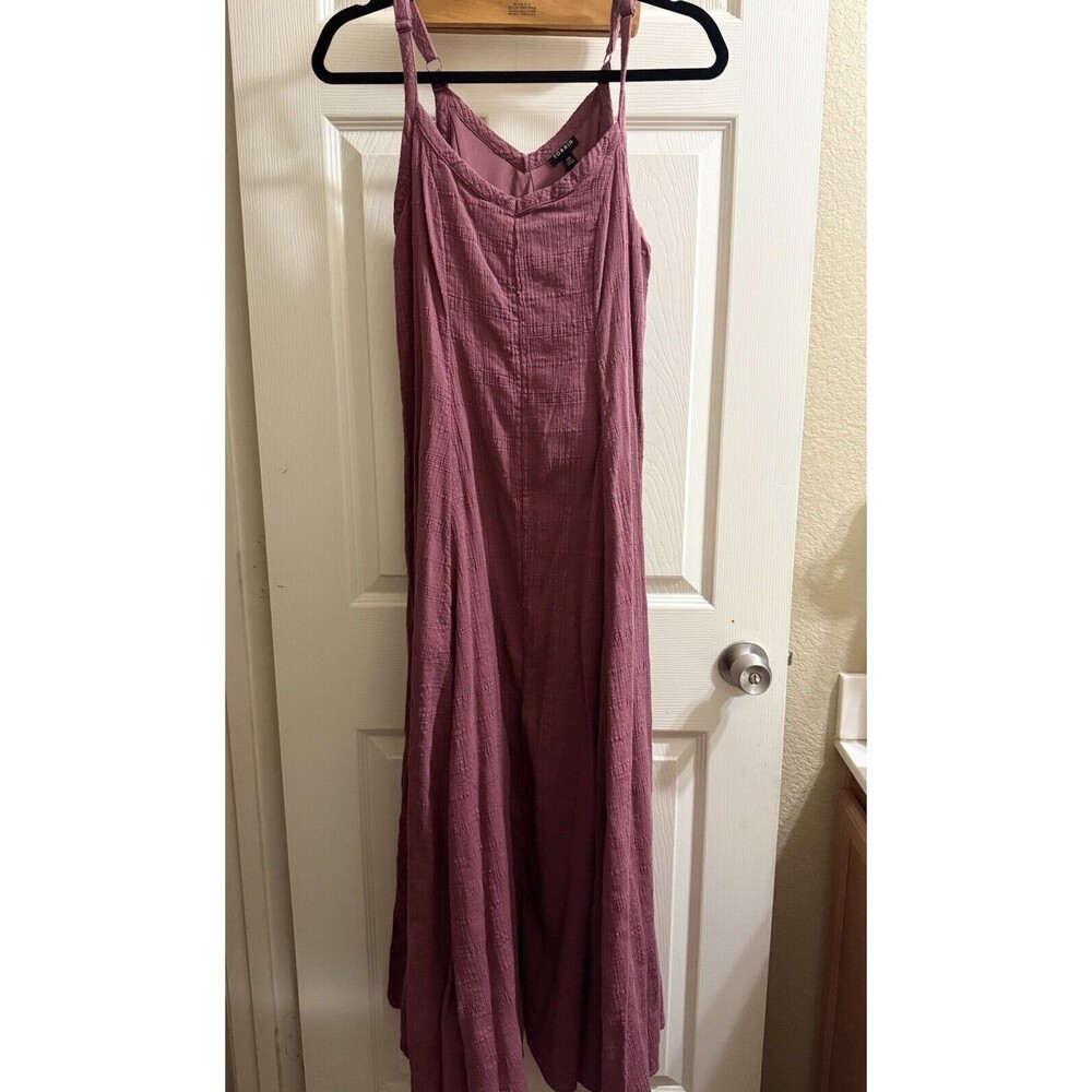 Torrid Dress Womens Pink Sleeveless Cotton Textured Trapeze Maxi Dress